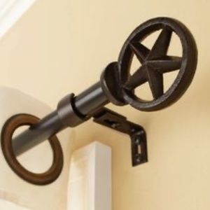 New Rust Finish Lonestar Drapery Rod